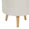 Set of 2 White Polystone Contemporary Planter, 13" 16"